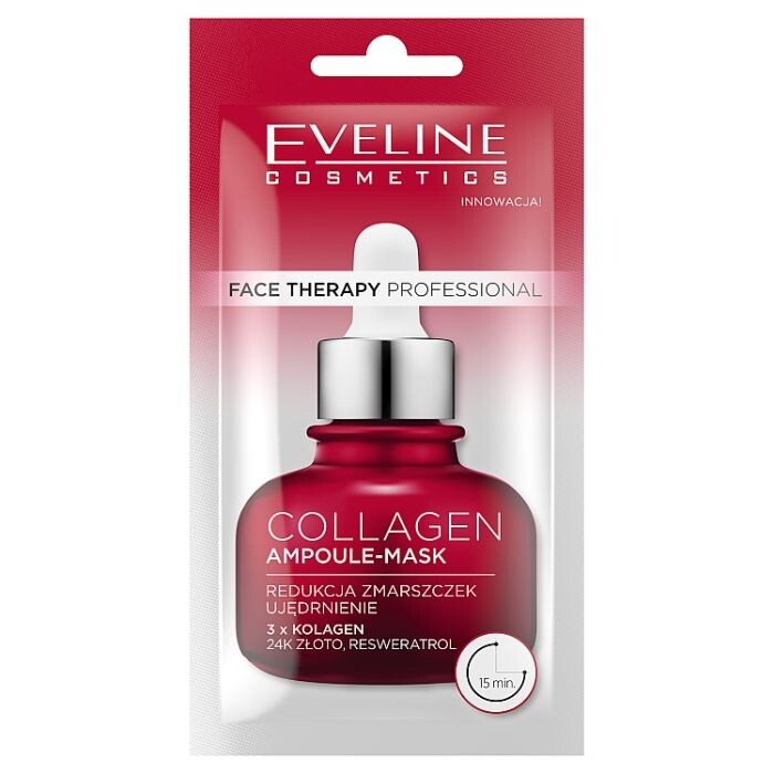 Eveline Face Therapy Professional Ampoule-Mask Collagen медицинская маска, 8 ml
Eveline Face Therapy Professional Ampoule-Mask Collagen медицинская маска, 8 ml