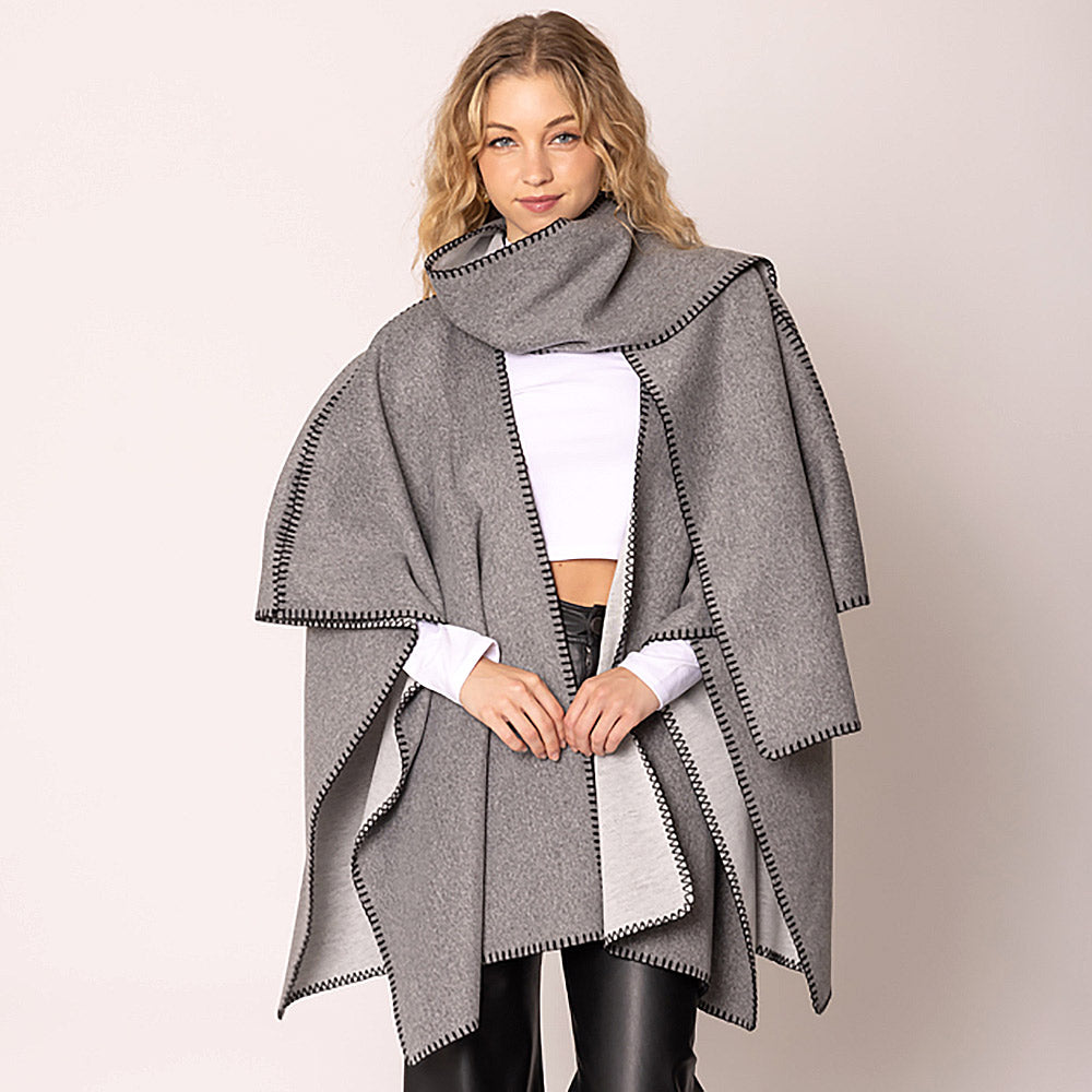 Шаль Руана Пончо TRUEDAMES, серый
Шаль Руана Пончо TRUEDAMES, серый