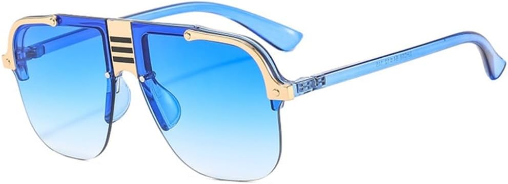 Солнцезащитные очки без оправы для женщин и мужчин, большие, в стиле ретро, с плоской верхней частью, крупные, женские, с защитой от УФ-излучения UV400 LANGSER, Blue
Солнцезащитные очки без оправы для женщин и мужчин, большие, в стиле ретро, с плоской верхней частью, крупные, женские, с защитой от УФ-излучения UV400 LANGSER, Blue