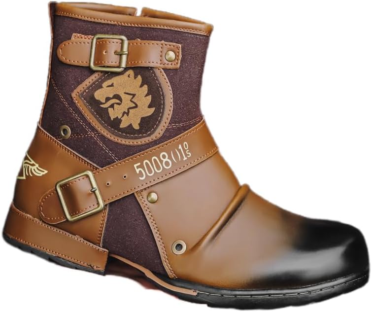 Мужские мотоботы Ботинки для боевых действий и повседневной носки для мужчин, подходят для уличных вечеринок, велоспорта и офиса Hchctry, коричневый
Мужские мотоботы Ботинки для боевых действий и повседневной носки для мужчин, подходят для уличных вечеринок, велоспорта и офиса Hchctry, коричневый