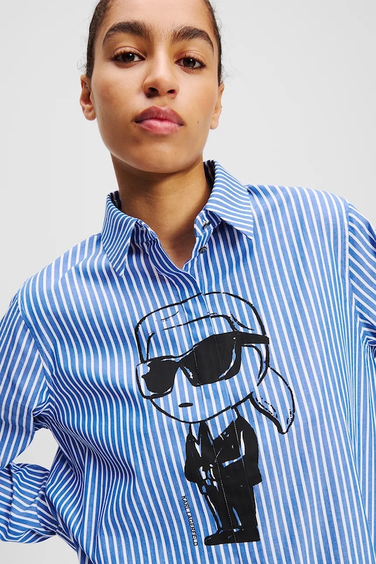 Хлопковая рубашка Karl Lagerfeld, синий
Хлопковая рубашка Karl Lagerfeld, синий