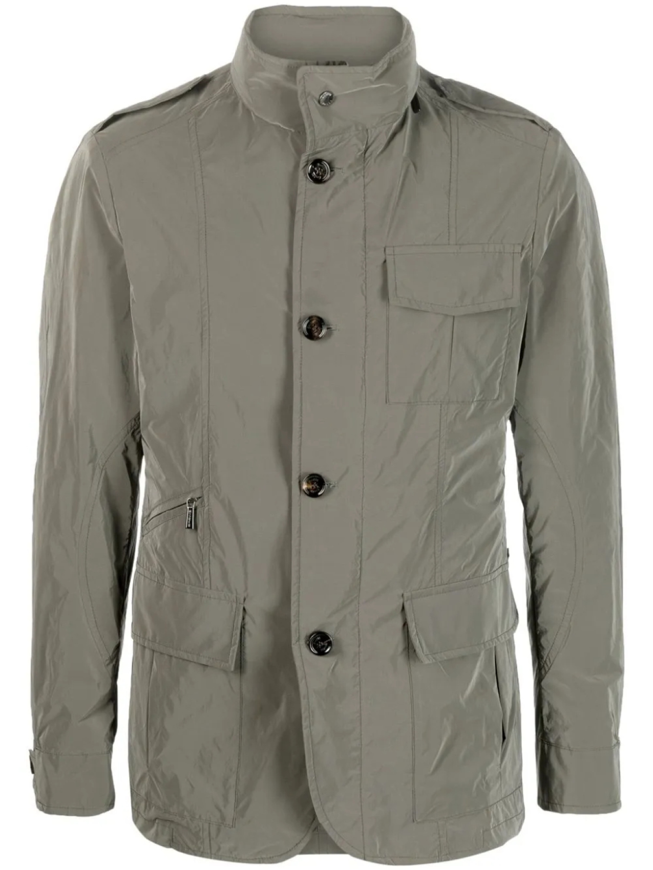 Куртка на пуговицах с воротником-воронкой Moorer, зеленый
Куртка на пуговицах с воротником-воронкой Moorer, зеленый