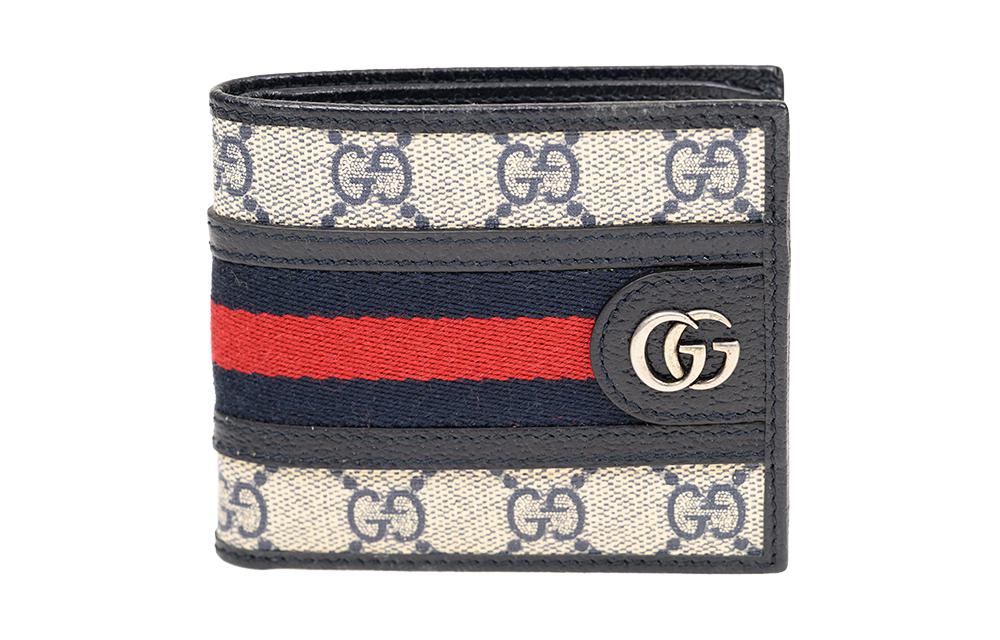 GUCCI Ophidia Canvas With Leather Card Holder Wallet Men's Blue/Beige
GUCCI Ophidia Canvas With Leather Card Holder Wallet Men's Blue/Beige