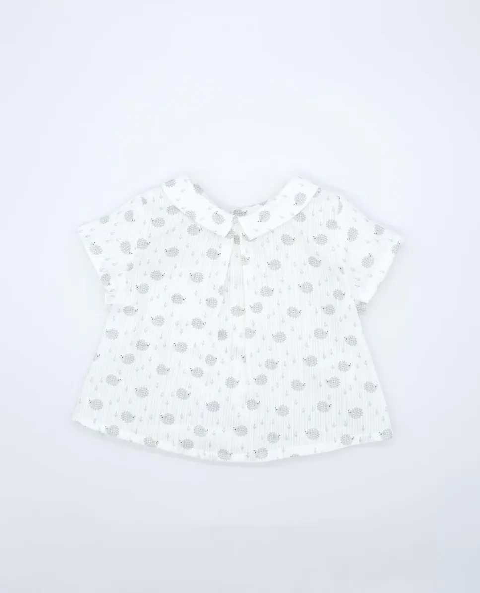 Детская рубашка из хлопка с принтом Fina Ejerique, белый
Детская рубашка из хлопка с принтом Fina Ejerique, белый