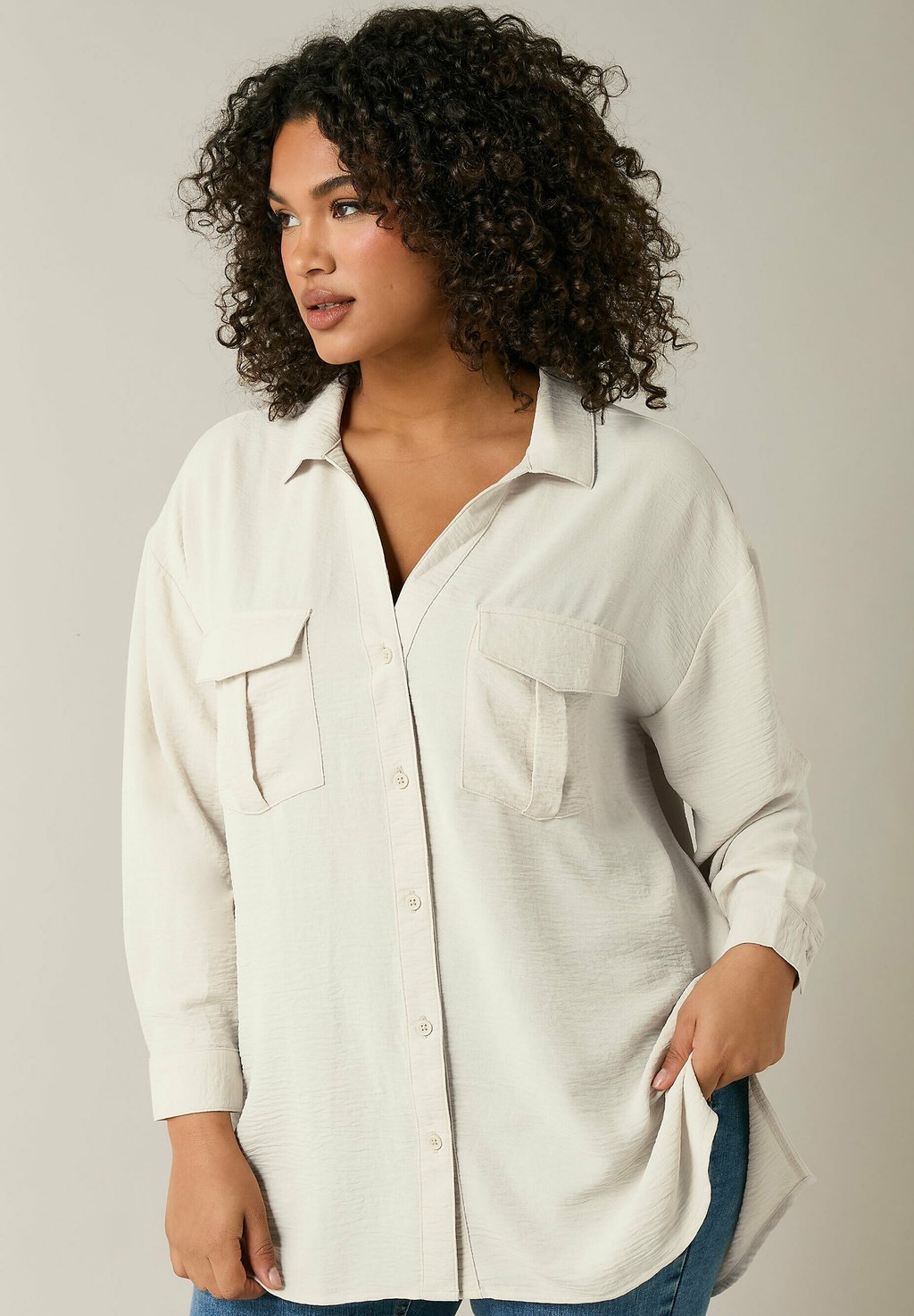 Блузка на пуговицах UTILITY POCKET Evans, кремовый
Блузка на пуговицах UTILITY POCKET Evans, кремовый