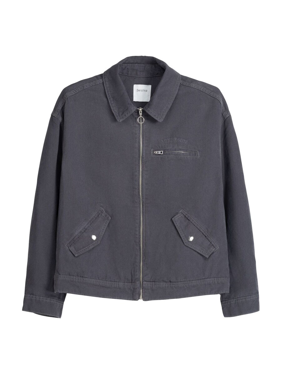 Межсезонная куртка Bershka, пыльный синий
Межсезонная куртка Bershka, пыльный синий