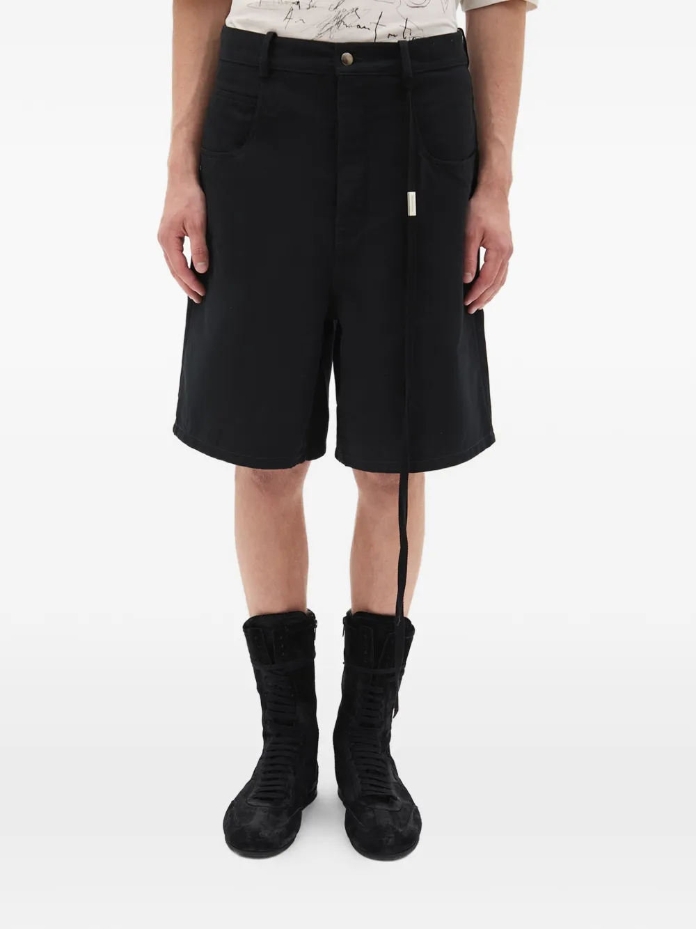 Бермуды свободного кроя Narve Ann Demeulemeester, черный
Бермуды свободного кроя Narve Ann Demeulemeester, черный