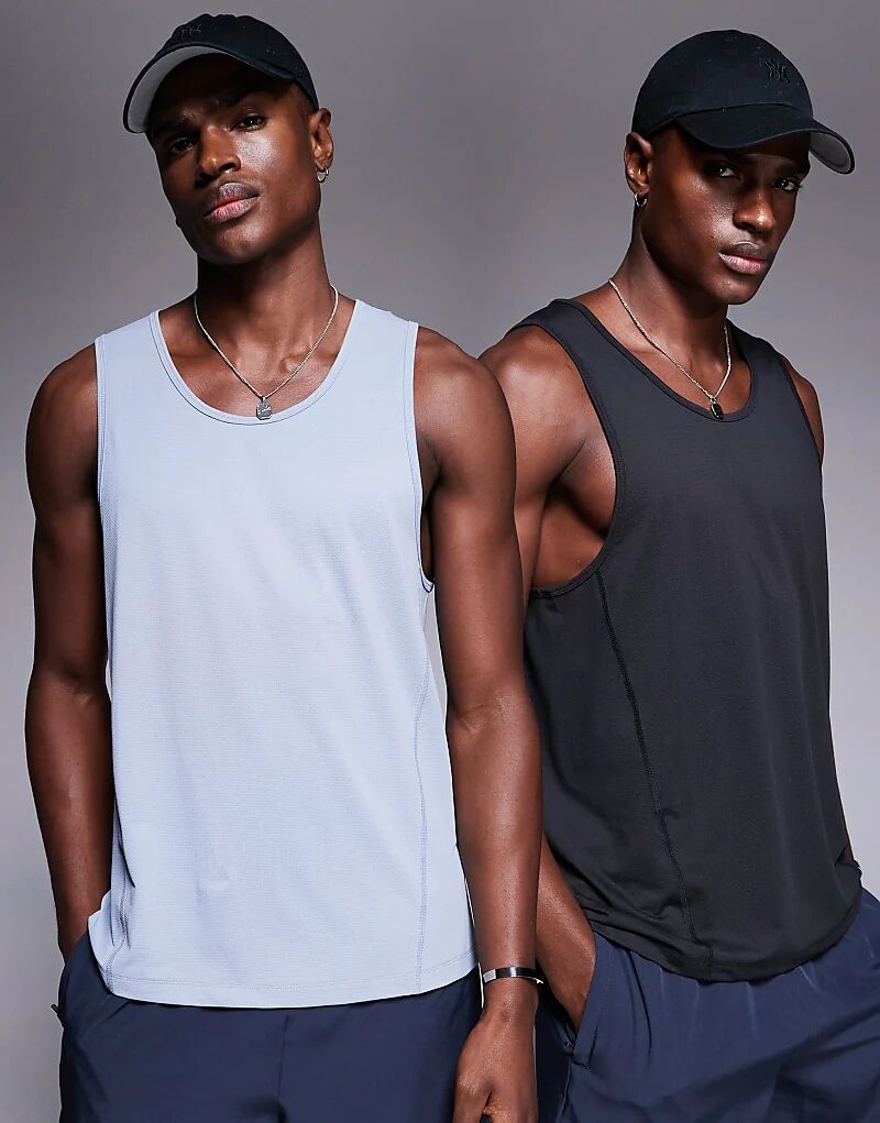 4505 Icon Быстросохнущая сетчатая тренировочная футболка, комплект из 2 шт., черный и серый цвета
4505 Icon Быстросохнущая сетчатая тренировочная футболка, комплект из 2 шт., черный и серый цвета