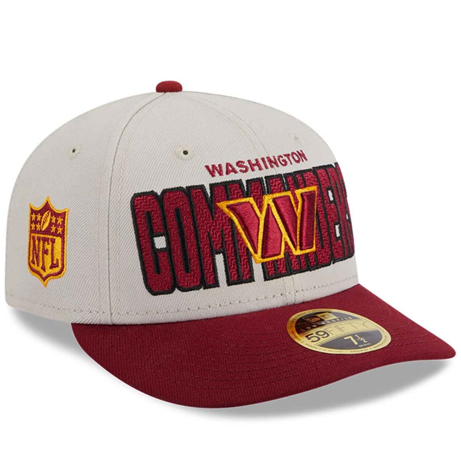Мужская облегающая шляпа New Era Stone/Burgundy Washington Commanders 2023 NFL Draft Low Profile 59FIFTY
Мужская облегающая шляпа New Era Stone/Burgundy Washington Commanders 2023 NFL Draft Low Profile 59FIFTY