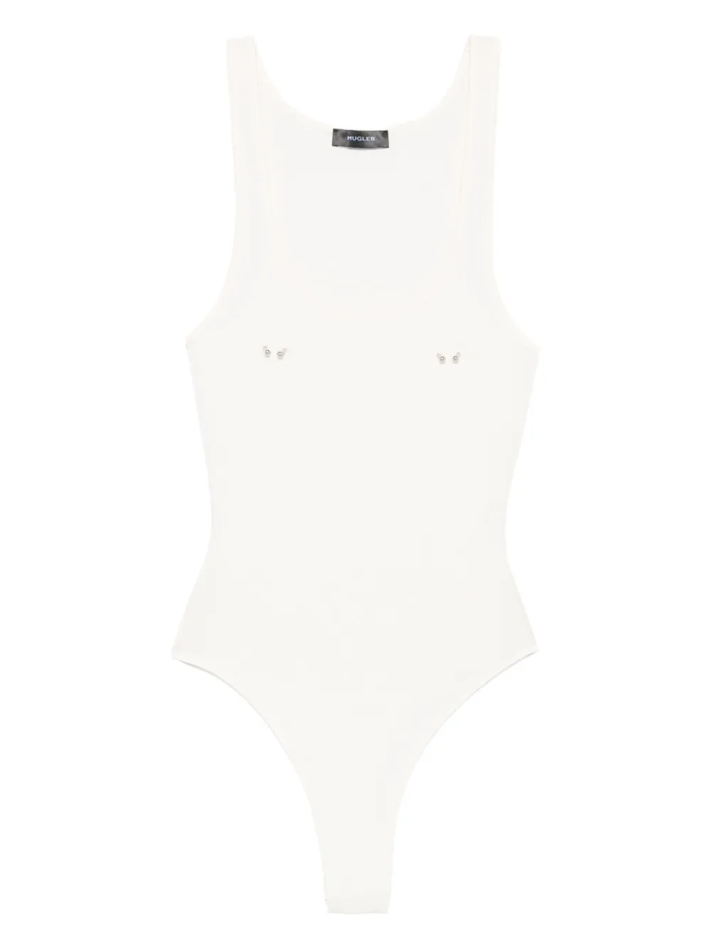 Боди с U-образным вырезом Mugler, белый
Боди с U-образным вырезом Mugler, белый