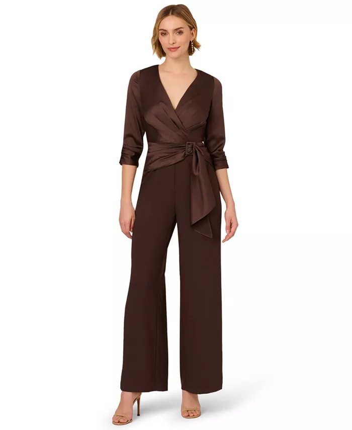 Женский комбинезон с рукавом 3/4 из крепа Adrianna Papell, коричневый
Женский комбинезон с рукавом 3/4 из крепа Adrianna Papell, коричневый