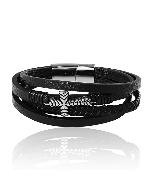 4-Рядный крестовой браслет Lucky Brand, black
4-Рядный крестовой браслет Lucky Brand, black