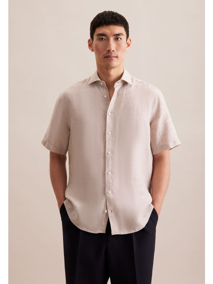 Рубашка Seidensticker, бежевый
Рубашка Seidensticker, бежевый