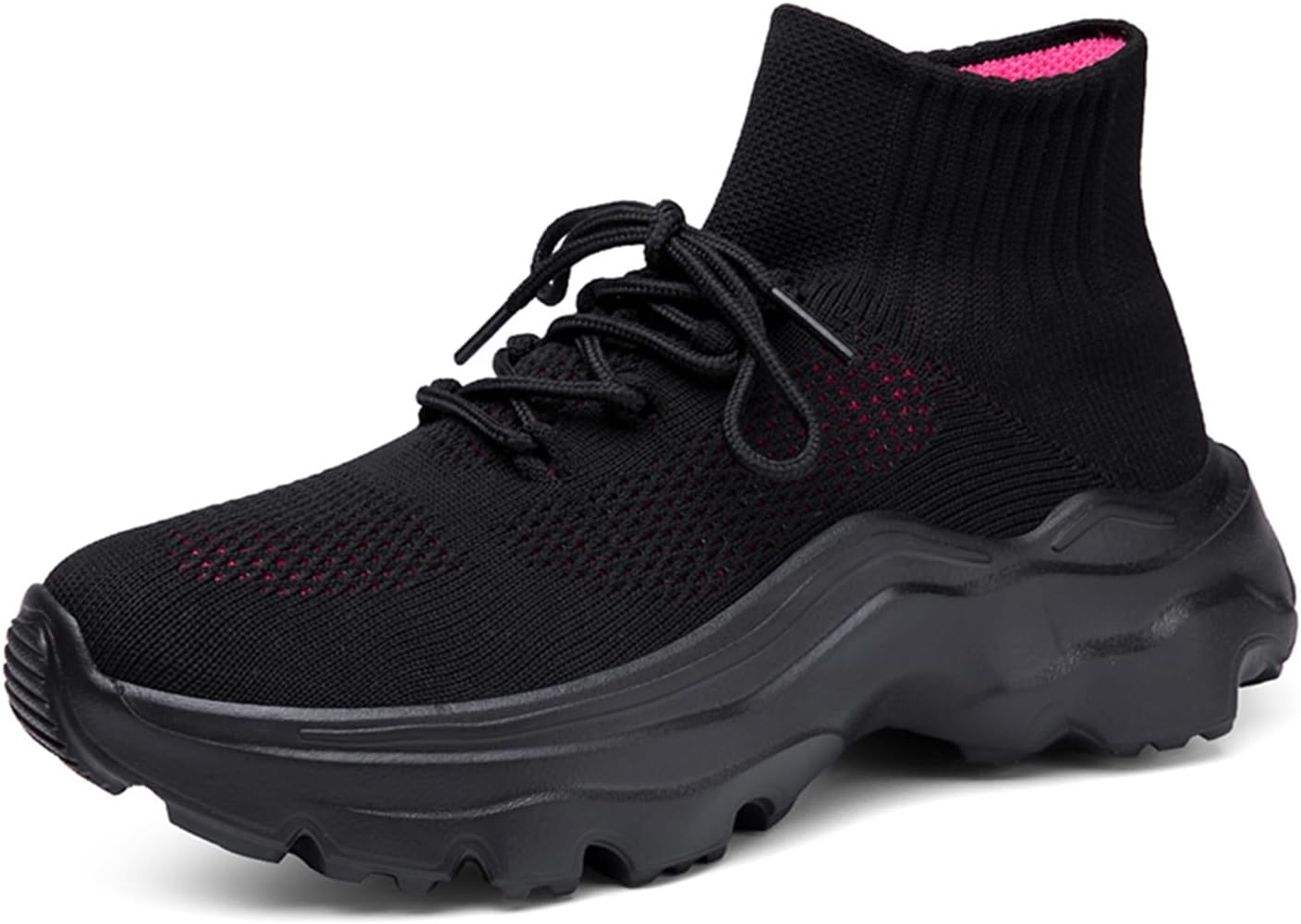 Кроссовки LLTMALL для женщин и мужчин с толстой подошвой, высокие, с шнуровкой, легкие, из сетчатого материала для бега, черный/красный
Кроссовки LLTMALL для женщин и мужчин с толстой подошвой, высокие, с шнуровкой, легкие, из сетчатого материала для бега, черный/красный