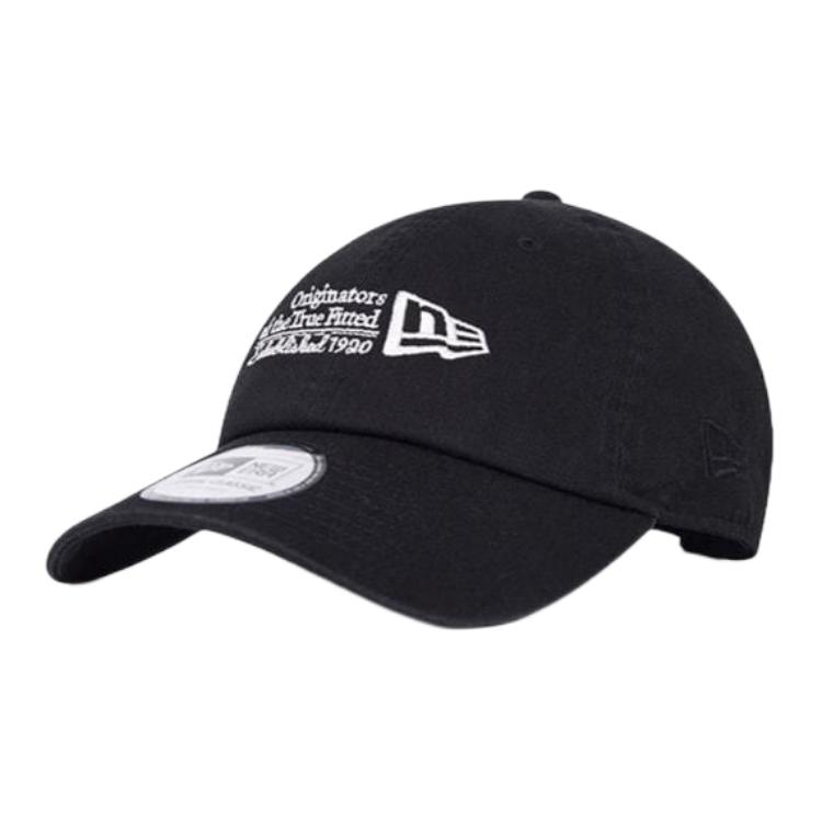 New Era Хлопковая бейсболка унисекс черная, Black 
New Era Хлопковая бейсболка унисекс черная, Black