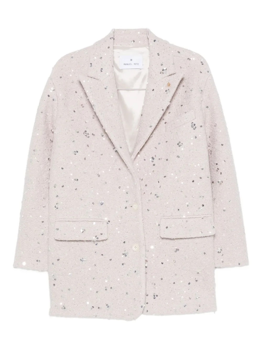 Жакет из букле с пайетками Manuel Ritz, нейтральный
Жакет из букле с пайетками Manuel Ritz, нейтральный