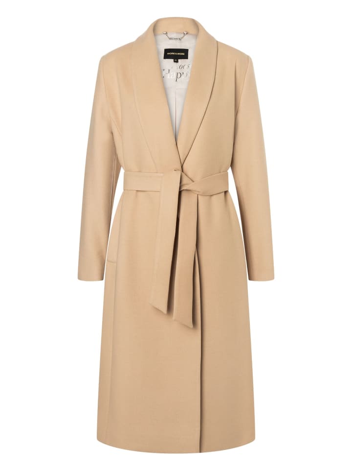 длинное классическое пальто из теплого верблюжьего цвета More & More
длинное классическое пальто из теплого верблюжьего цвета More & More