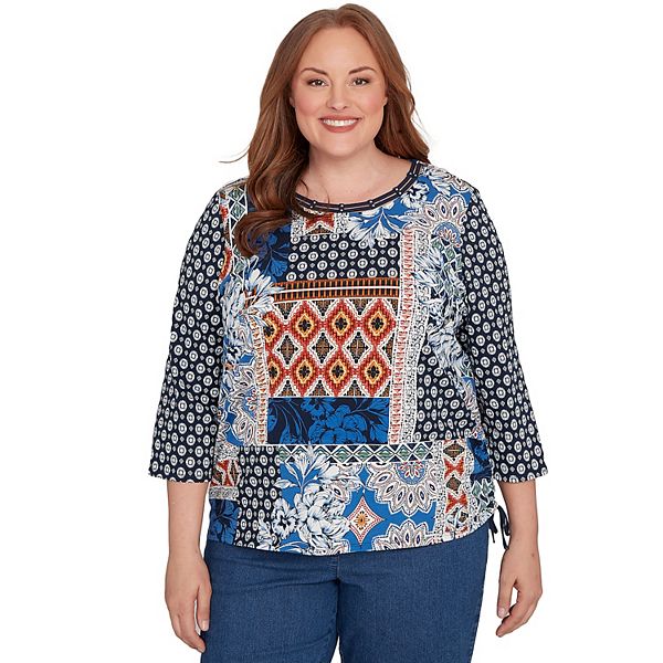 Топ Plus size с батиком и завязками Alfred Dunner
Топ Plus size с батиком и завязками Alfred Dunner