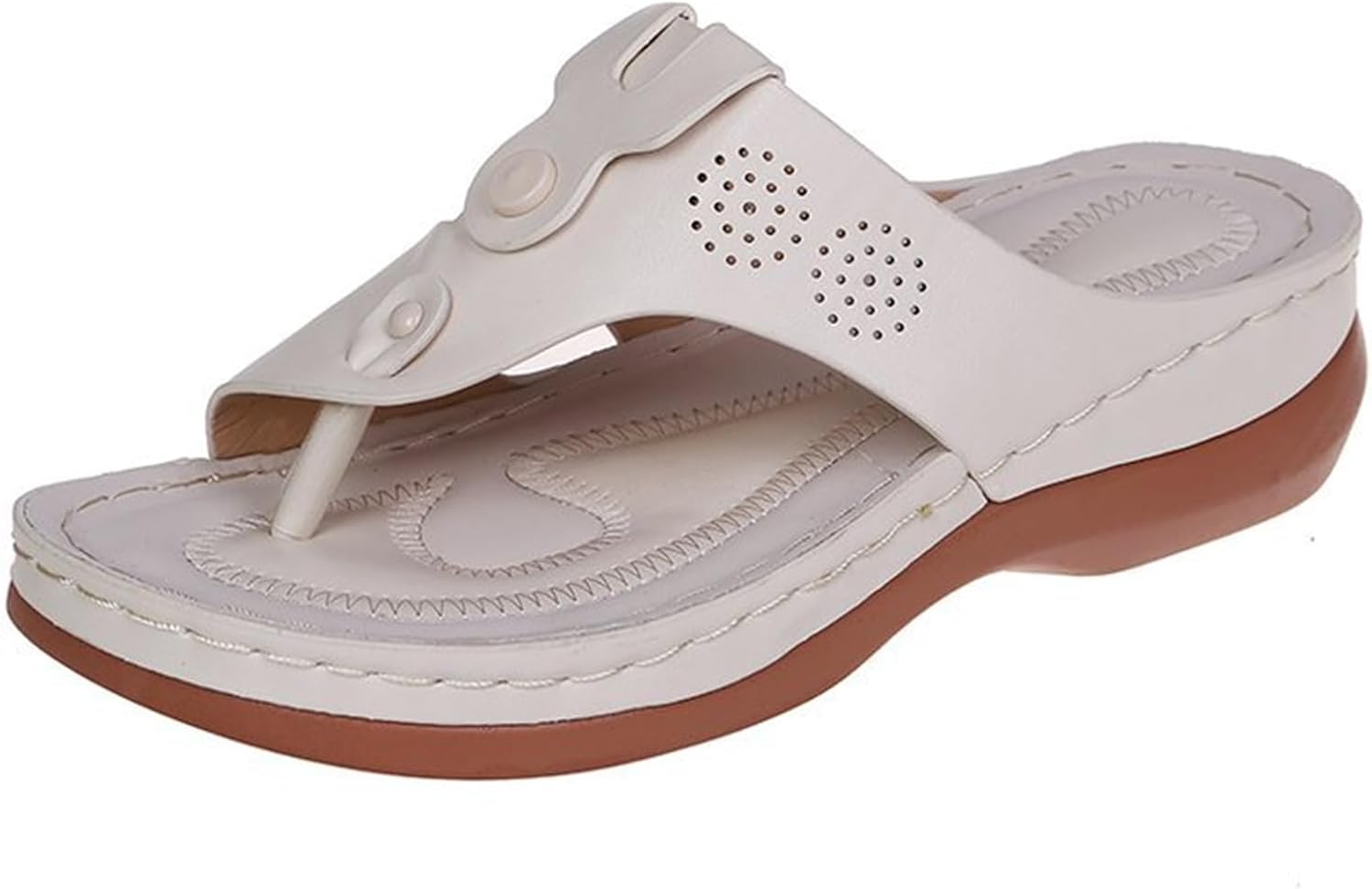 Женские шлепанцы с ремешком между пальцев, нескользящие шлепанцы для лета, пляжа, с открытым носком, на широкую стопу, удобные обувь для прогулок, легкие шлепанцы, наружные женские сланцы Generic, белый
Женские шлепанцы с ремешком между пальцев, нескользящие шлепанцы для лета, пляжа, с открытым носком, на широкую стопу, удобные обувь для прогулок, легкие шлепанцы, наружные женские сланцы Generic, белый