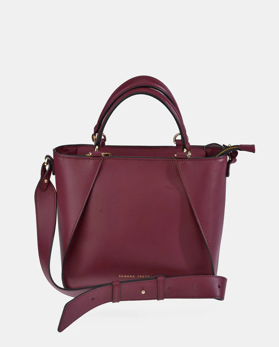 Черная сумка из гладкой кожи Sandra Freckled, бордовый, Черный, Черная сумка из гладкой кожи Sandra Freckled, бордовый 
Черная сумка из гладкой кожи Sandra Freckled, бордовый, Черный, Черная сумка из гладкой кожи Sandra Freckled, бордовый
