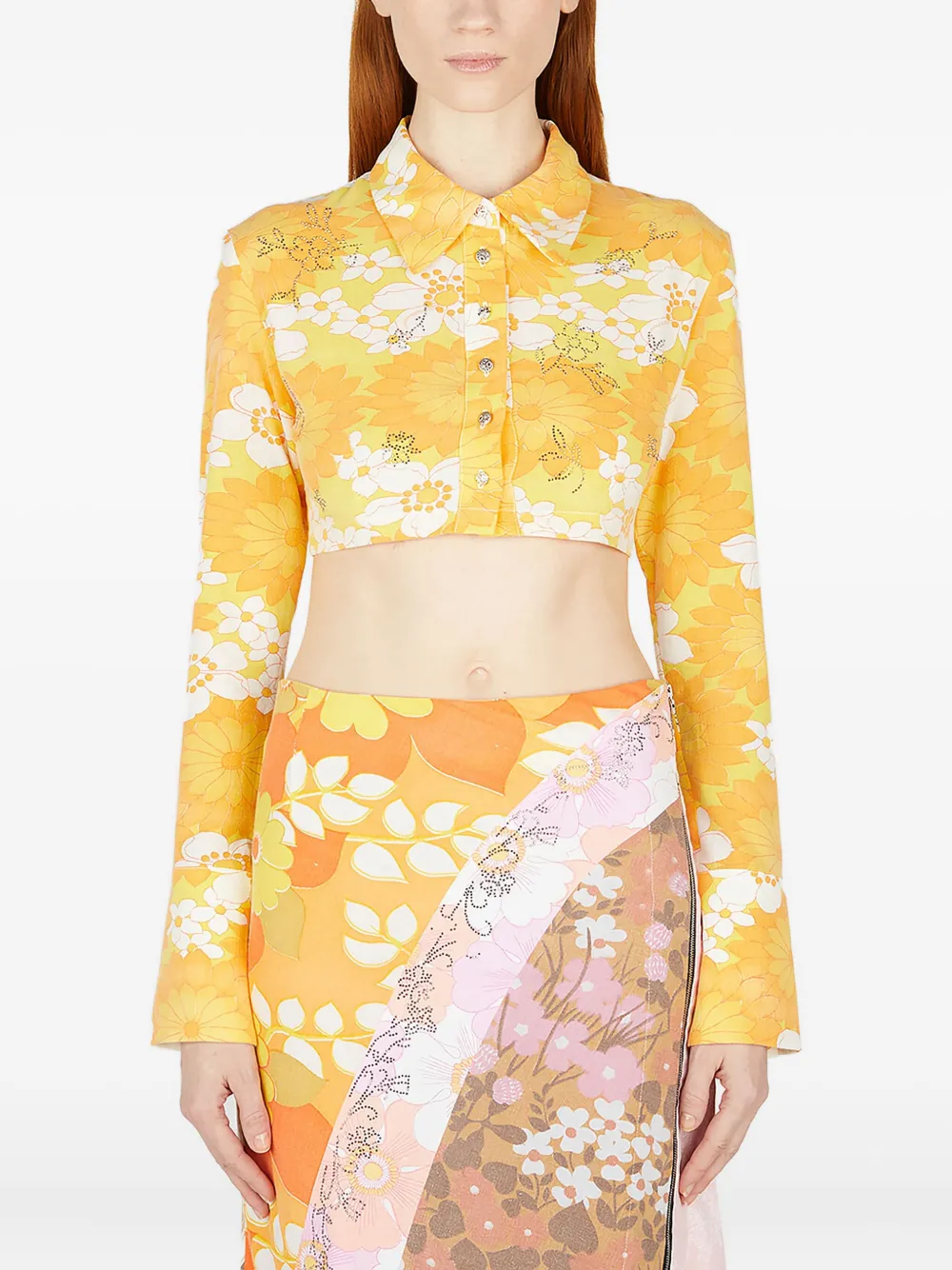 Рубашка с цветочным принтом Rave Review, желтый
Рубашка с цветочным принтом Rave Review, желтый