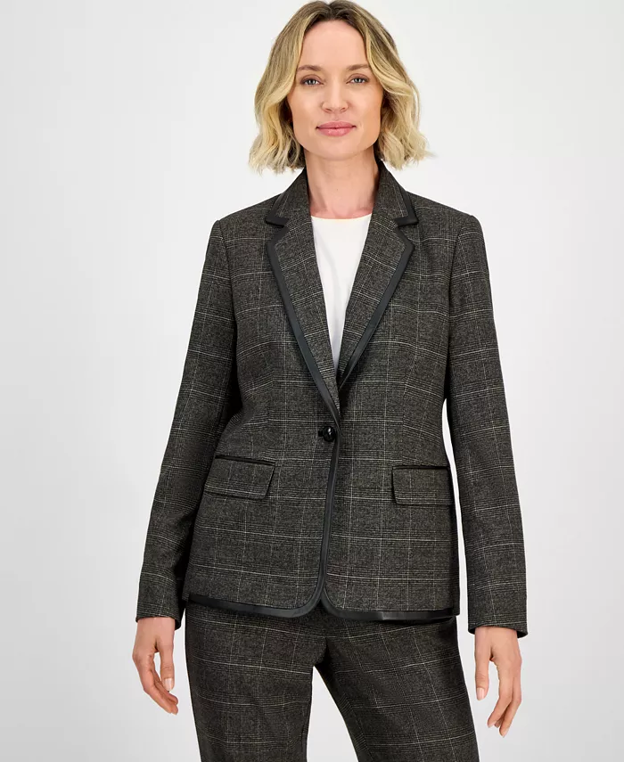 Пиджак из искусственной кожи с одной пуговицей, Regular и Petites Kasper, черный
Пиджак из искусственной кожи с одной пуговицей, Regular и Petites Kasper, черный