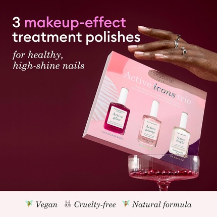 Набор Active Icons Trio Set - Active Glow, Blueberry, Active Shine Manucurist
Набор Active Icons Trio Set - Active Glow, Blueberry, Active Shine Manucurist