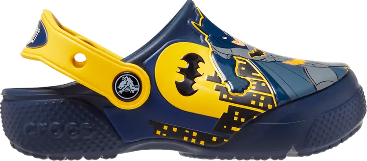 Кроссовки DC Comics x Classic Clog Kids 'Fun Lab - Batman Patch', синий 
Кроссовки DC Comics x Classic Clog Kids 'Fun Lab - Batman Patch', синий
