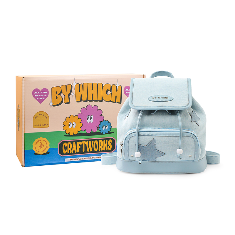 Bywhich Джинсовый рюкзак женский синий, Blue-Unlimited Joy Box 
Bywhich Джинсовый рюкзак женский синий, Blue-Unlimited Joy Box