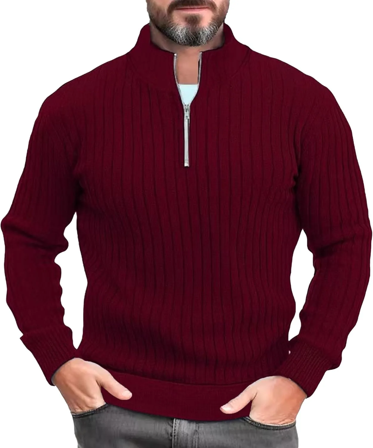 Мужской свитер Polo Slim Fit с молнией и воротником-стойкой DGHM-JLMY
Мужской свитер Polo Slim Fit с молнией и воротником-стойкой DGHM-JLMY