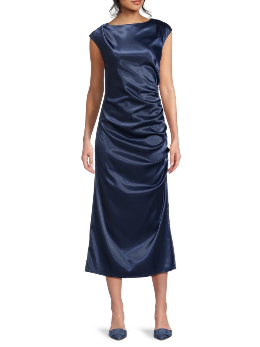 Платье-миди Irma Satin Ruched Area Stars, темно-синий
Платье-миди Irma Satin Ruched Area Stars, темно-синий