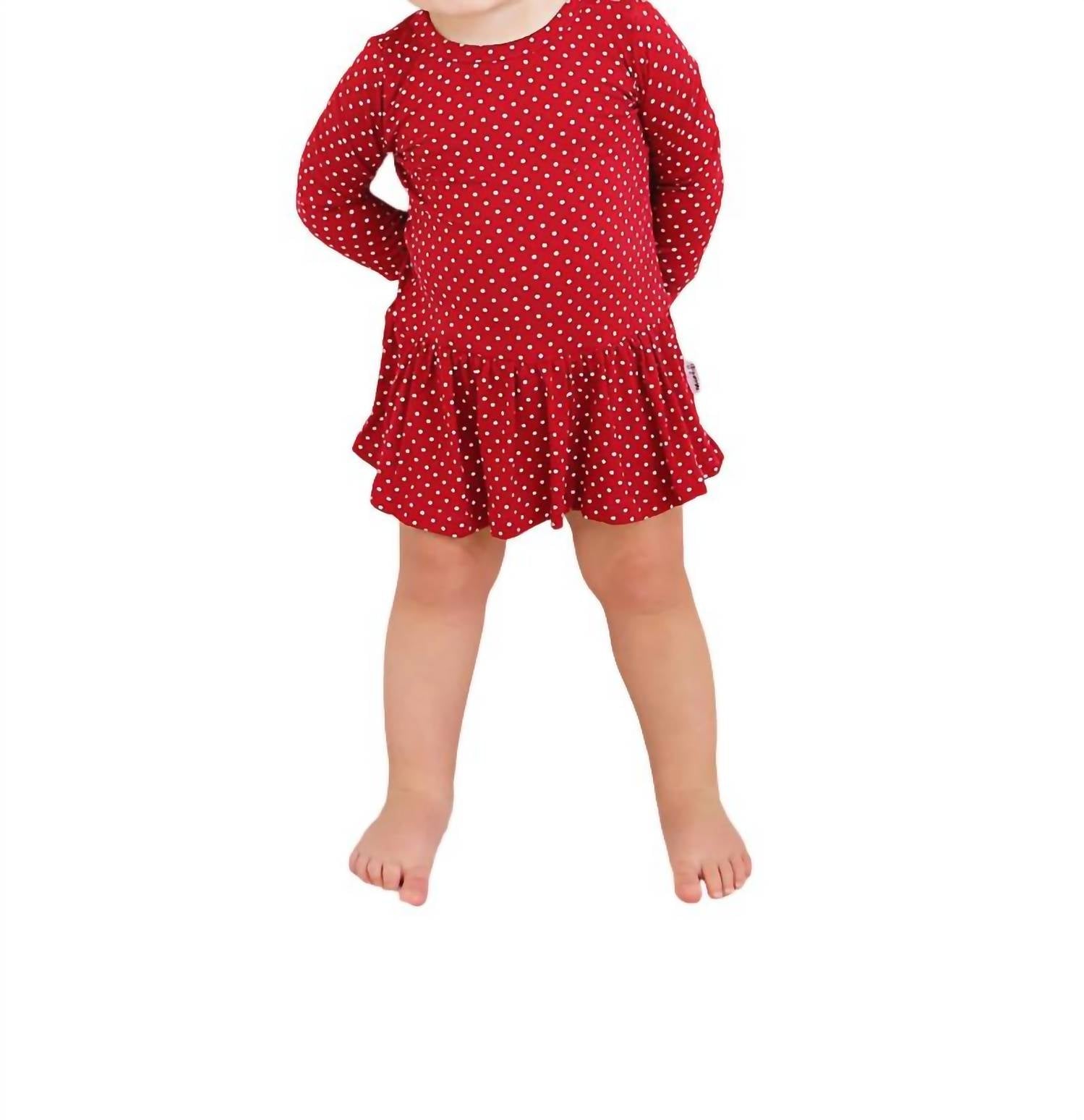 Детское боди-платье-туту в красно-белый горошек Gigi and Max 
Детское боди-платье-туту в красно-белый горошек Gigi and Max