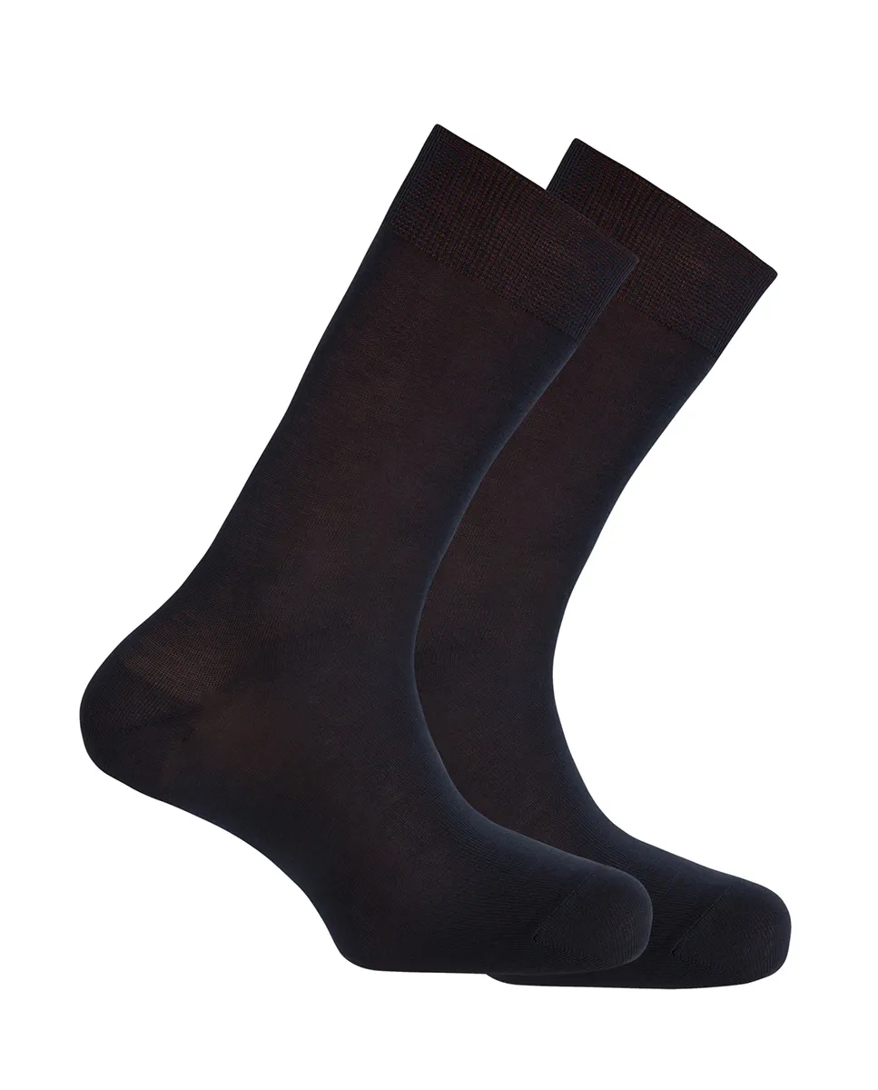 В упаковке 2 пары мужских носков из мерсеризованного хлопка темно-синего цвета Punto Blanco, темно-синий
В упаковке 2 пары мужских носков из мерсеризованного хлопка темно-синего цвета Punto Blanco, темно-синий