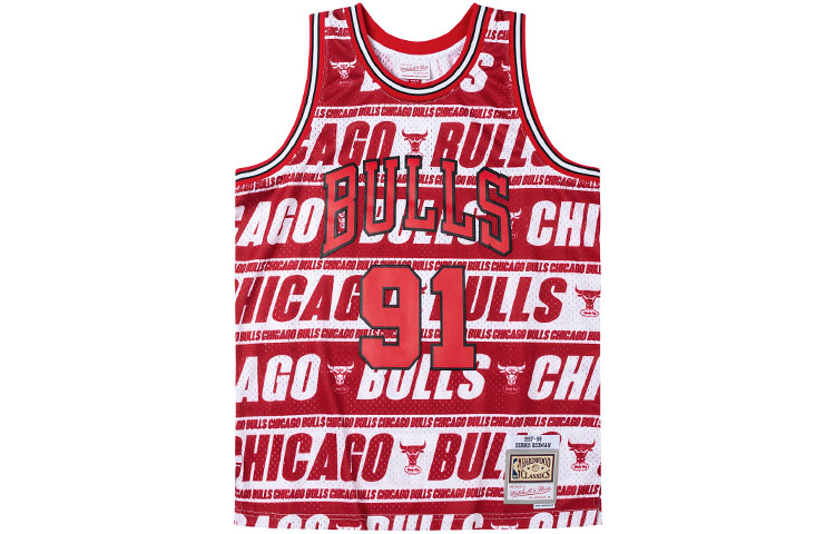 Баскетбольная майка мужская красная Mitchell Ness
Баскетбольная майка мужская красная Mitchell Ness