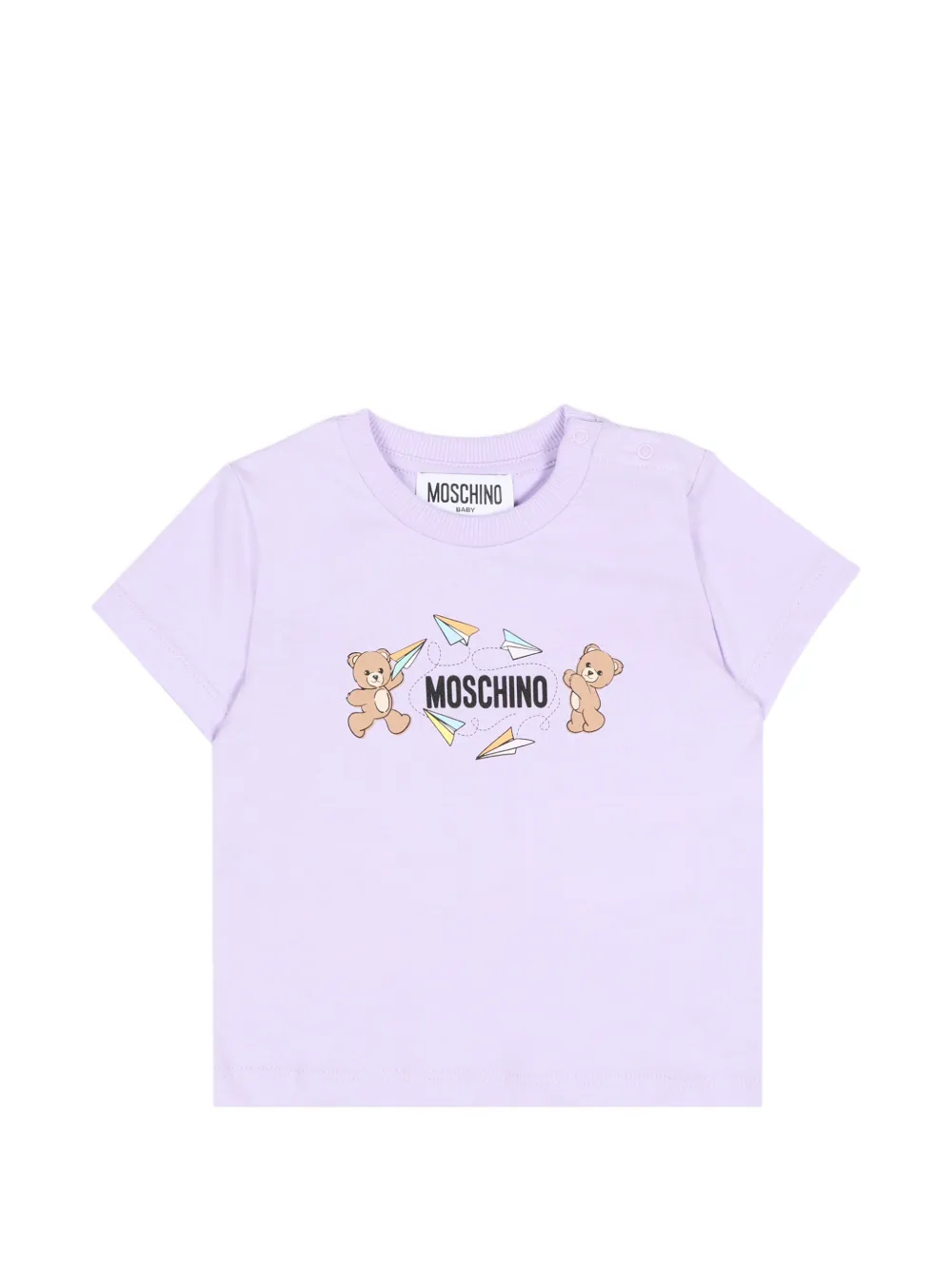 Футболка с изображением мишки Moschino Kids, фиолетовый
Футболка с изображением мишки Moschino Kids, фиолетовый