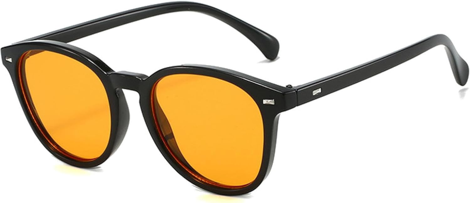 Ретро овальные женские солнцезащитные очки с заклепками, модные прозрачные линзы Ocean, защита от УФ-излучения UV400, трендовые мужские очки в стиле панк TVTBBVV, Black Orange
Ретро овальные женские солнцезащитные очки с заклепками, модные прозрачные линзы Ocean, защита от УФ-излучения UV400, трендовые мужские очки в стиле панк TVTBBVV, Black Orange