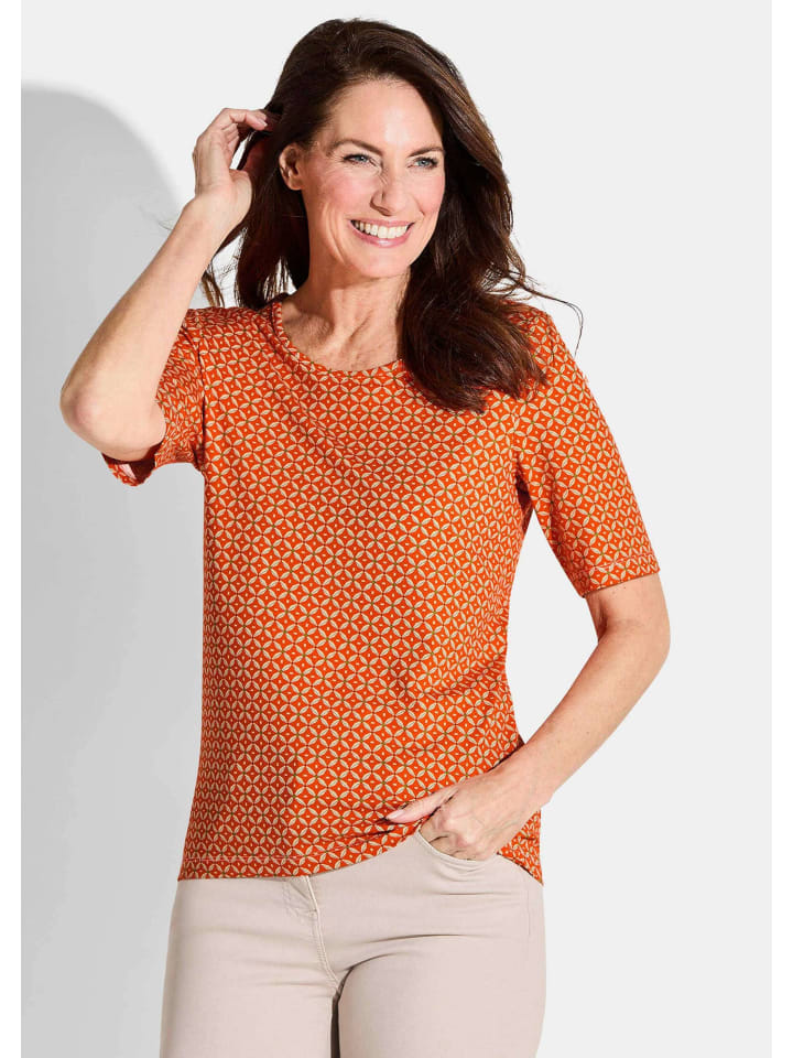 Рубашка оранжевого/кремово-белого цвета/с узором GOLDNER
Рубашка оранжевого/кремово-белого цвета/с узором GOLDNER