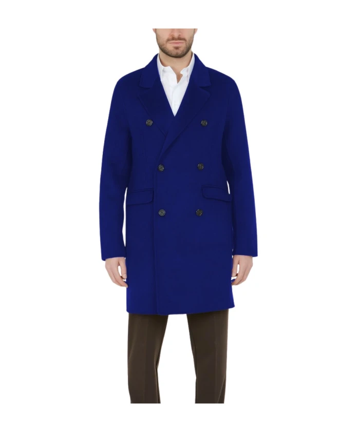 Мужское пальто из синей шерстяной смеси Paolo Pecora, синий
Мужское пальто из синей шерстяной смеси Paolo Pecora, синий