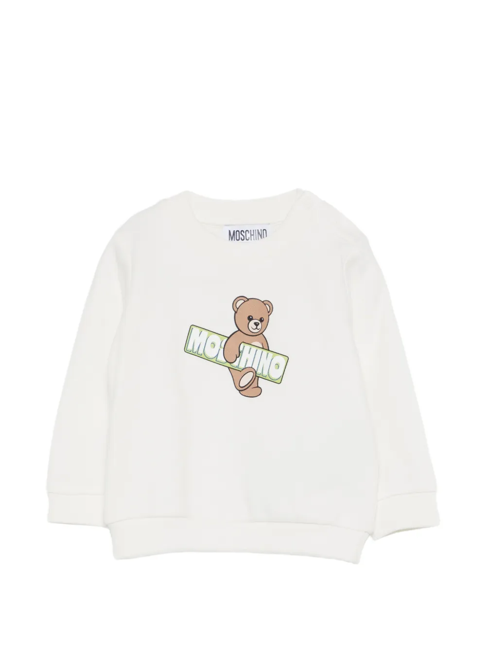 Свитшот с логотипом Moschino Kids, белый
Свитшот с логотипом Moschino Kids, белый