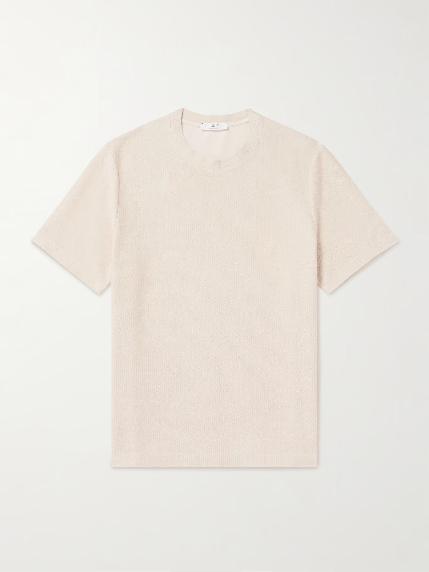 Футболка из фактурного хлопка MR P., бежевый
Футболка из фактурного хлопка MR P., бежевый