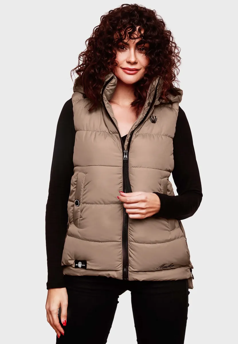 Стеганый жилет Marikoo "Заринаа" с четырьмя боковыми карманами, коричневый
Стеганый жилет Marikoo "Заринаа" с четырьмя боковыми карманами, коричневый