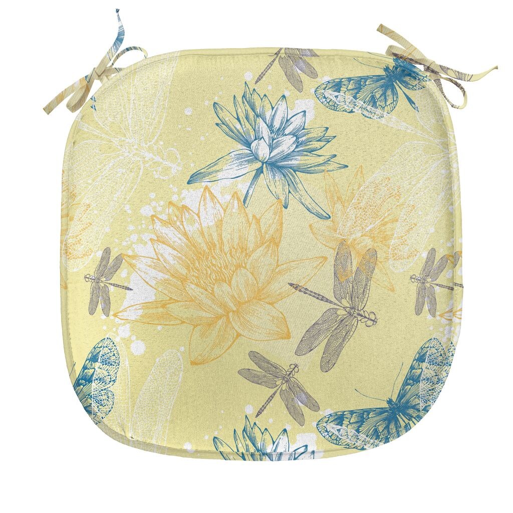 ABAKUHAUS Подушка для обеденного стула «Стрекоза» Кувшинки Декоративная водонепроницаемая подушка с ремнями для кухонных сидений 40 см x 40 см Бледно-желтый синий, зеленый
ABAKUHAUS Подушка для обеденного стула «Стрекоза» Кувшинки Декоративная водонепроницаемая подушка с ремнями для кухонных сидений 40 см x 40 см Бледно-желтый синий, зеленый