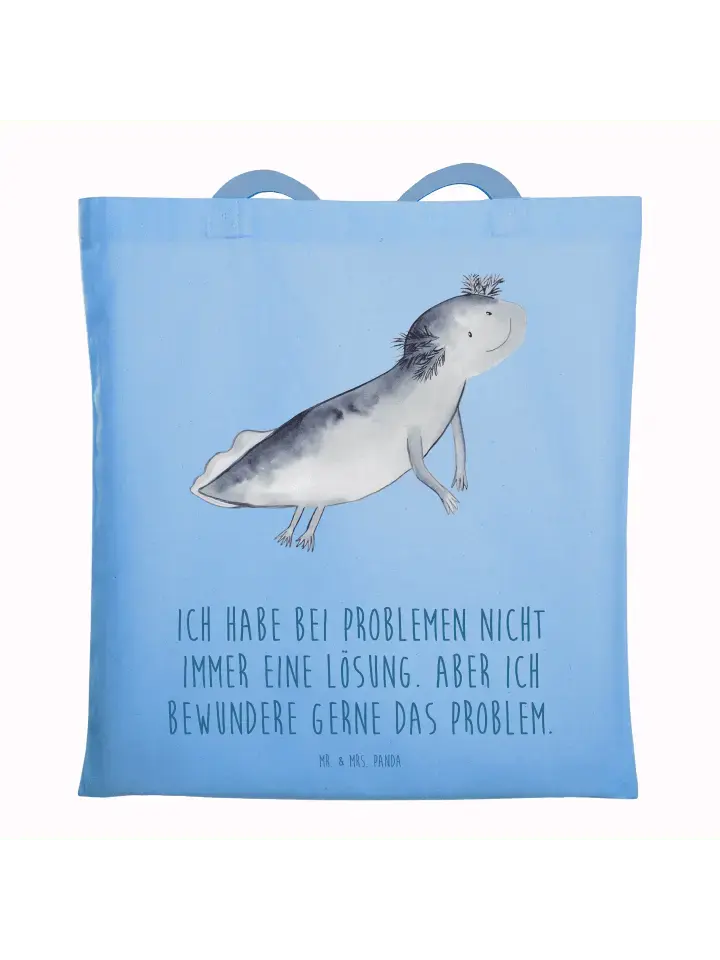 Сумка для переноски Mr & Mrs Panda Axolotl Schwimmen, небесно-синий
Сумка для переноски Mr & Mrs Panda Axolotl Schwimmen, небесно-синий