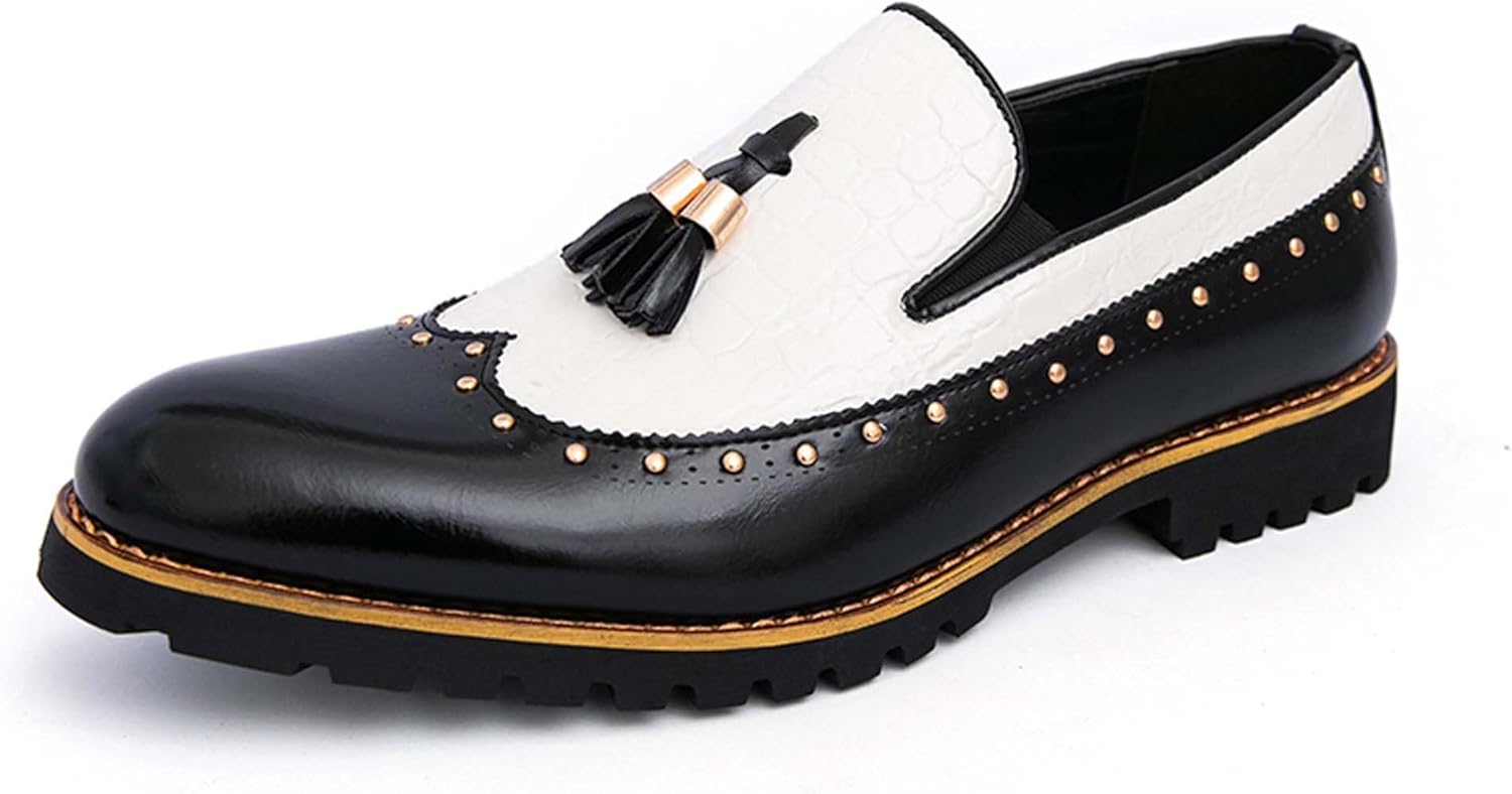 Мужские лоферы мода деловые повседневные кожаные туфли удобные для вечеринки, выпускного, свадьбы, костюма, оксфорды, школьная форма, нарядная обувь Generic, белый/черный
Мужские лоферы мода деловые повседневные кожаные туфли удобные для вечеринки, выпускного, свадьбы, костюма, оксфорды, школьная форма, нарядная обувь Generic, белый/черный