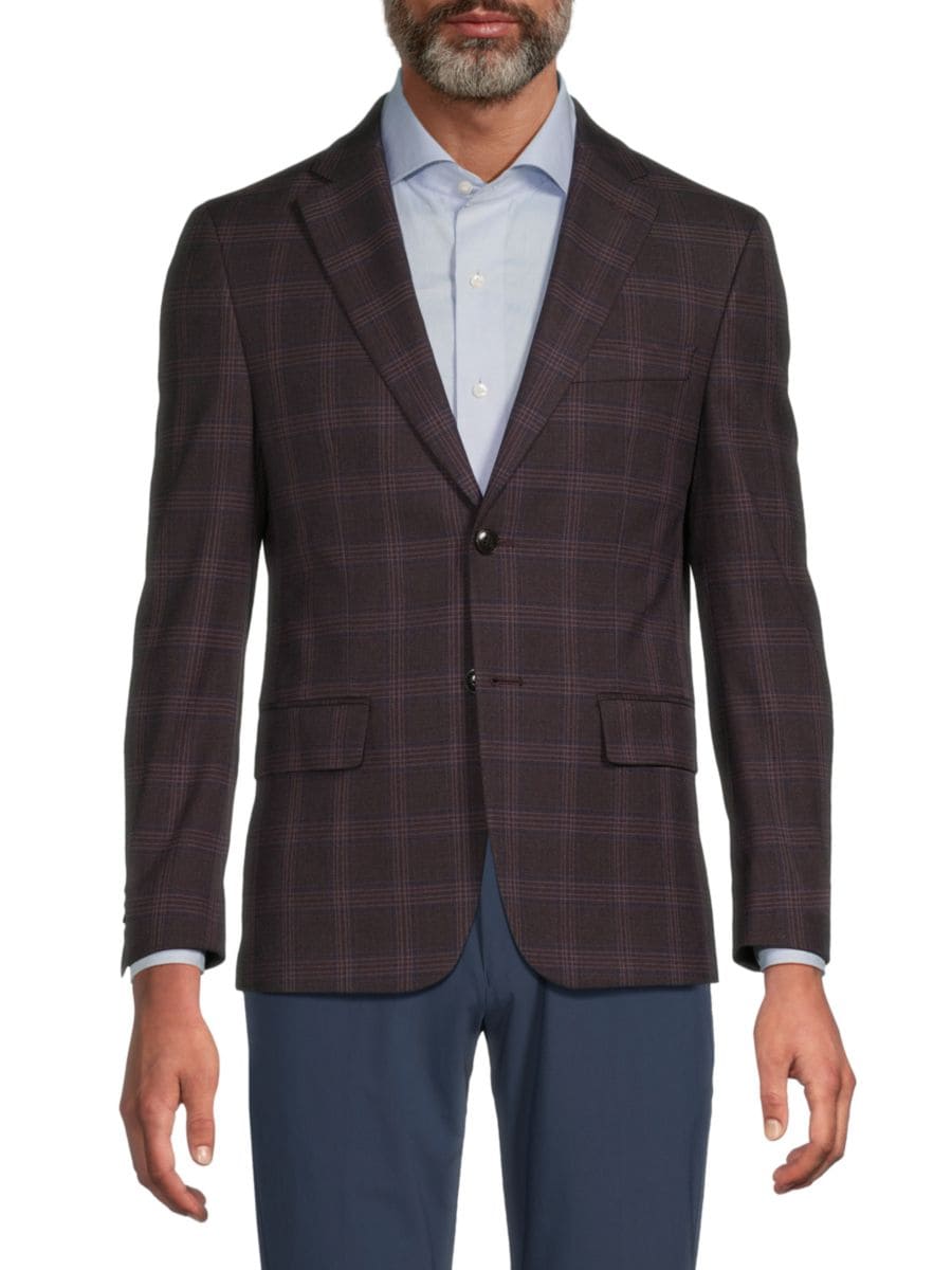 Классический пиджак с клетчатыми лацканами и заостренными лацканами Michael Kors, бордовый
Классический пиджак с клетчатыми лацканами и заостренными лацканами Michael Kors, бордовый