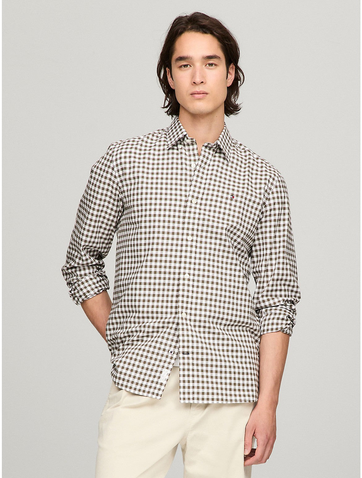 Мужская рубашка Tommy Hilfiger Gingham Regular Fit Oxford, цвет army green/optic white
Мужская рубашка Tommy Hilfiger Gingham Regular Fit Oxford, цвет army green/optic white