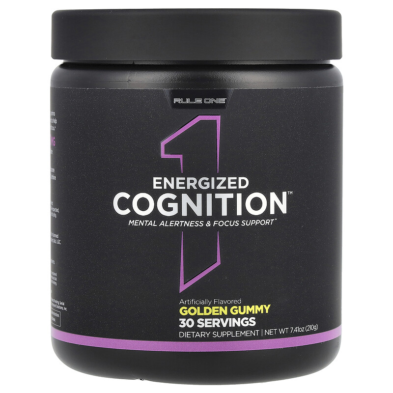 Rule One Proteins, Energized Cognition, Golden Gummy, 210 г (7,41 унции)
Rule One Proteins, Energized Cognition, Golden Gummy, 210 г (7,41 унции)