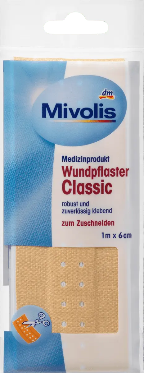 Пластырь раневой Классик 1 м х 6 см 1 шт. Mivolis
Пластырь раневой Классик 1 м х 6 см 1 шт. Mivolis
