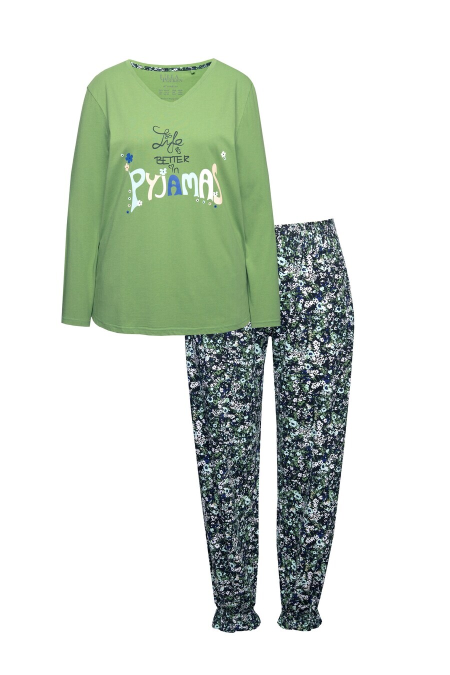 Пижама Ulla Popken Pajama, зеленый
Пижама Ulla Popken Pajama, зеленый
