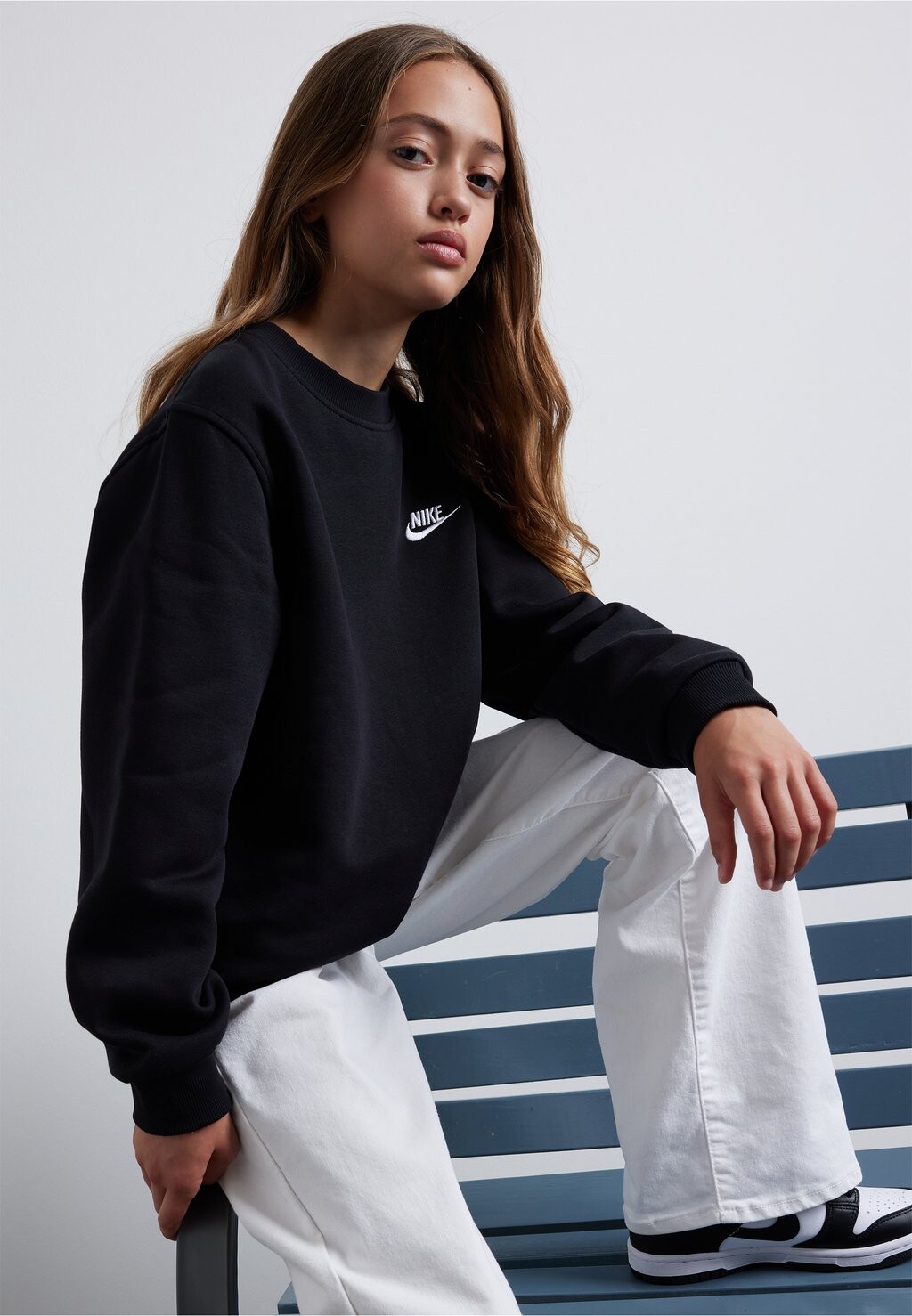 Толстовка CLUB CREW Nike Sportswear, цвет black/white 
Толстовка CLUB CREW Nike Sportswear, цвет black/white
